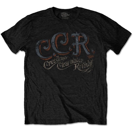 Cover for Creedence Clearwater Revival · Creedence Clearwater Revival Unisex T-Shirt: CCR (T-shirt) [size L] [Black - Unisex edition] (2020)