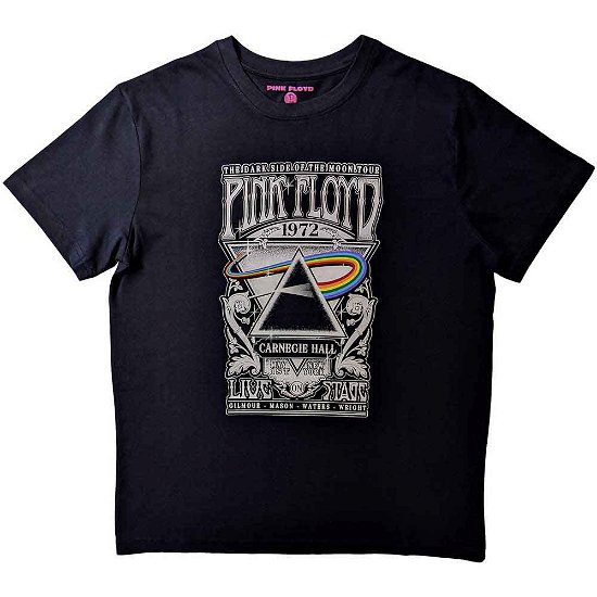 Pink Floyd Unisex T-Shirt: Carnegie Hall Poster (XXXXX-Large) - Pink Floyd - Produtos -  - 5056561033082 - 