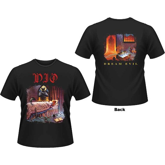 Dio Unisex T-Shirt: Dream Evil (Back Print) - Dio - Koopwaar -  - 5056737241082 - 