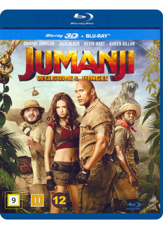 Jumanji: Welcome to the Jungle - Dwayne Johnson / Jack Black / Kevin Hart / Karen Gillian - Elokuva - JV-SPHE - 7330031005082 - torstai 31. toukokuuta 2018