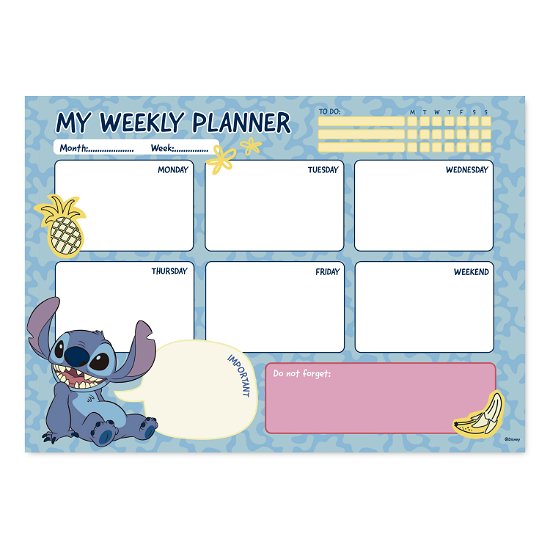 Cover for Stitch · Weekly Planner - A4 Bloc Note (Toys)