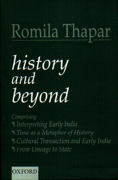 Cover for Romila Thapar · History and beyond (Book) (2000)