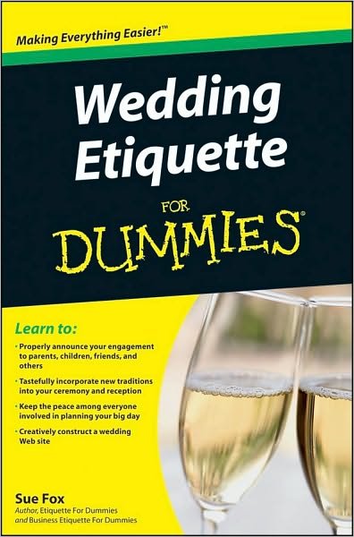 Cover for Sue Fox · Wedding Etiquette For Dummies (Taschenbuch) (2009)