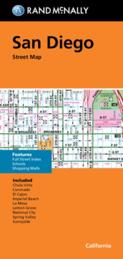 Rand McNally Folded Map: San Diego Street Map - Rand McNally - Boeken - Rand McNally - 9780528025082 - 17 augustus 2021