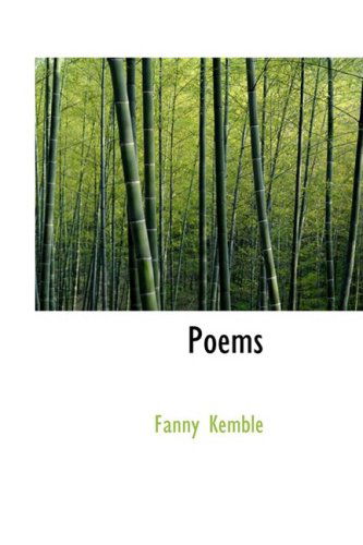 Cover for Fanny Kemble · Poems (Hardcover Book) (2008)