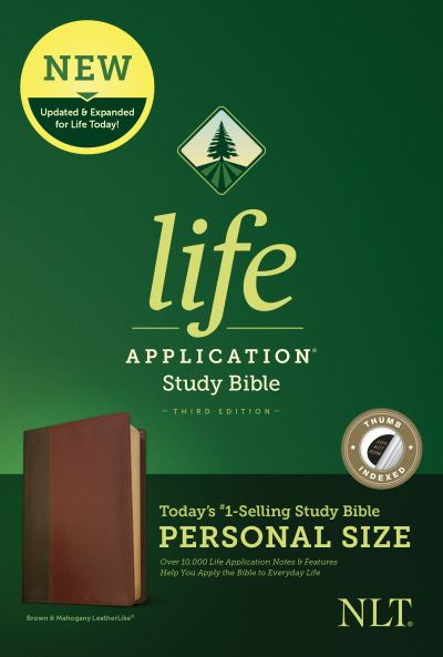 Cover for Tyndale · NLT Life Application Study Bible Third Edition, Brown, Index (Leather Book) (2020)