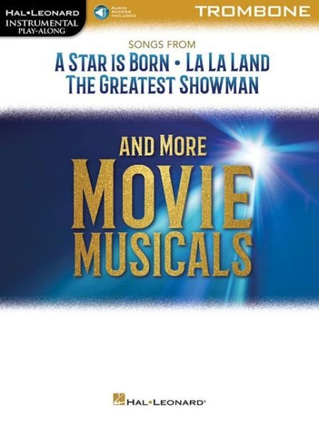 Cover for Hal Leonard Publishing Corporation · Instrumental Playalong Songs from Movie Musicals Tbn Bk/audio (Pocketbok) (2018)