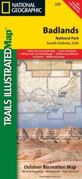 Badlands National Park: Trails Illustrated National Parks - National Geographic Maps - Bøger - National Geographic Maps - 9781566954082 - 6. juli 2023