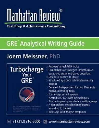 Cover for Joern Meissner · Manhattan Review GRE Analytical Writing Guide (Taschenbuch) (2011)