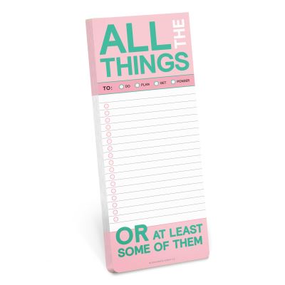 Cover for Knock Knock · Knock Knock All The Things Make-a-List Pads (Print) (2021)