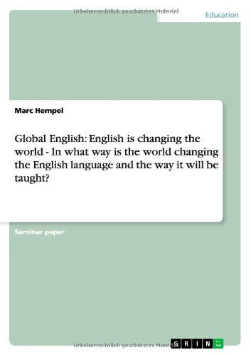 Cover for Hempel · Global English: English is chang (Book) (2010)