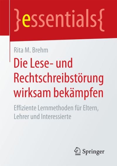 Cover for Brehm · Die Lese- und Rechtschreibstörung (Buch) (2016)