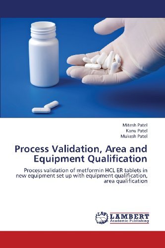 Cover for Mukesh Patel · Process Validation, Area and Equipment Qualification: Process Validation of Metformin Hcl er Tablets in New Equipment Set Up with Equipment Qualification, Area Qualification (Paperback Bog) (2013)