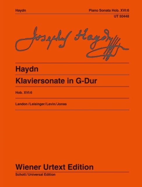 Cover for Joseph Haydn · Klaviersonate (Partitur) (2022)
