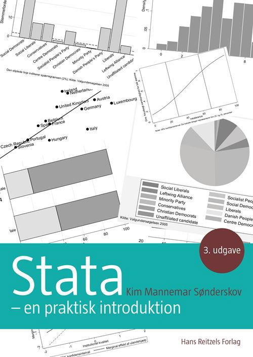 Cover for Kim Mannemar Sønderskov · Samfundsvidenskabernes metoder: Stata (Sewn Spine Book) [3e uitgave] (2021)