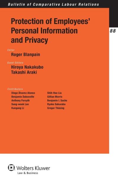 Cover for Roger Blanpain · Protection of Employees' Personal Information and Privacy (Paperback Book) (2014)