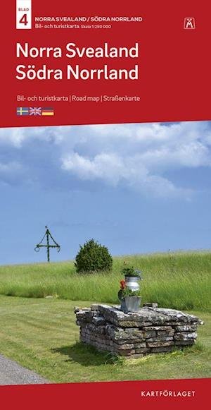 Cover for Norstedts · Bil- &amp; turistkartan: Norra Svealand / Södra Norrland : bil- och turistkarta - road map - Straßenkarte (Gebundenes Buch) (2022)