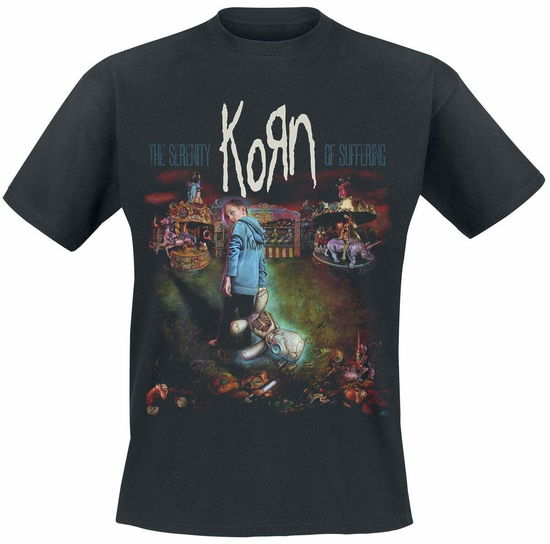 Dark Circus Slim Fit T-shirt Black - Korn - Produtos - ARTIST ARENA - 0090317234083 - 