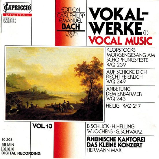 Cover for Carl Philipp Emanuel Bach  · Klopstocks Morgengesang Am Schopfungsfeste Wq 239 (CD)