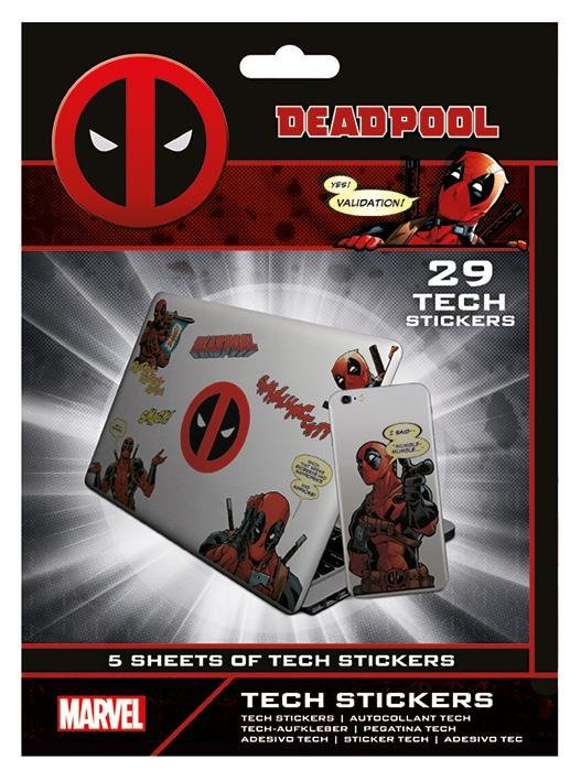 DEADPOOL - Tech Stickers Pack - Merc With A Mouth - Stickers - Merchandise -  - 5050293474083 - 1. oktober 2019