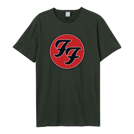 Foo Fighters - Double F Logo Amplified X Large Vintage Charcoal T Shirt - Foo Fighters - Fanituote - AMPLIFIED - 5054488795083 - 