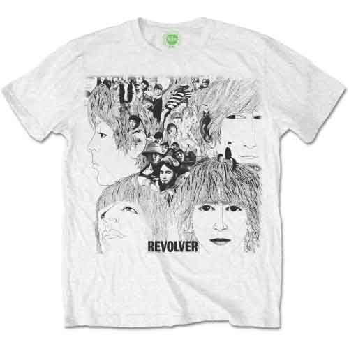 Cover for The Beatles · The Beatles Unisex T-Shirt: Revolver Album Cover (White) (T-shirt) [size XL] [White - Unisex edition] (2023)