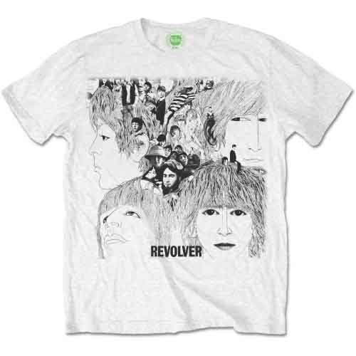 The Beatles Unisex T-Shirt: Revolver Album Cover - The Beatles - Merchandise - MERCHANDISE - 5055295334083 - 16. februar 2023