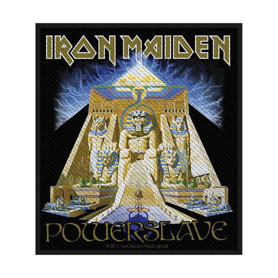 Iron Maiden Standard Woven Patch: Powerslave (Retail Pack) - Iron Maiden - Produtos - PHD - 5055339728083 - 19 de agosto de 2019