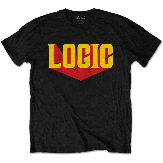 Cover for Logic · Logic Unisex T-Shirt: Logo (Black) (T-shirt) [size S] (2022)