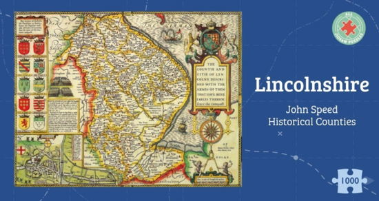 Cover for Lincolnshire Historical 1610 Map 1000 Piece Puzzle (Paperback Book) (2024)