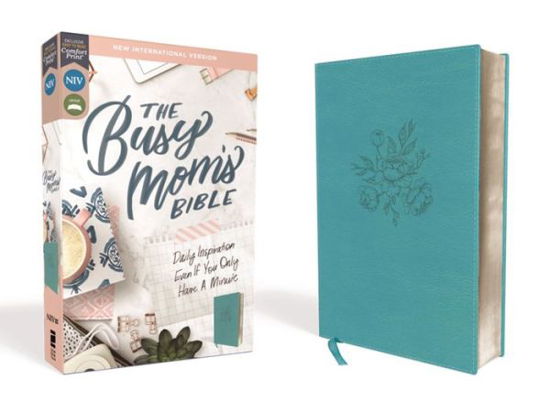 Cover for Zondervan · NIV, Busy Mom's Bible, Leathersoft, Teal, Red Letter Edition, Comfort Print (Buch) (2020)