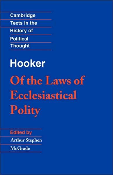 Cover for Richard Hooker · Hooker: Of the Laws of Ecclesiastical Polity - Cambridge Texts in the History of Political Thought (Paperback Bog) (1989)