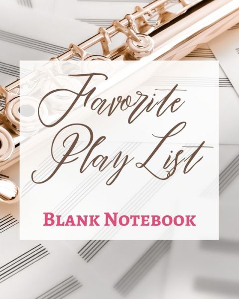 Cover for Presence · Favorite Play List - Blank Notebook - Write It Down - Pastel Rose Gold Brown - Abstract Modern Contemporary Unique (Paperback Book) (2021)