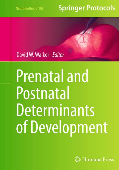 Cover for Prenatal and Postnatal Determinants of Development - Neuromethods (Paperback Book) [Softcover reprint of the original 1st ed. 2016 edition] (2016)