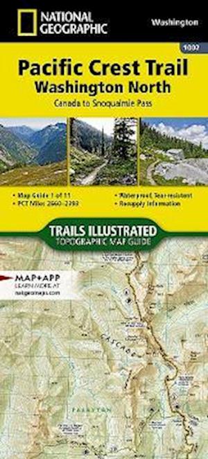 Cover for National Geographic Maps · Pacific Crest Trail, Washington North: Topographic Map Guide (Paperback Book) [2022nd edition] (2024)