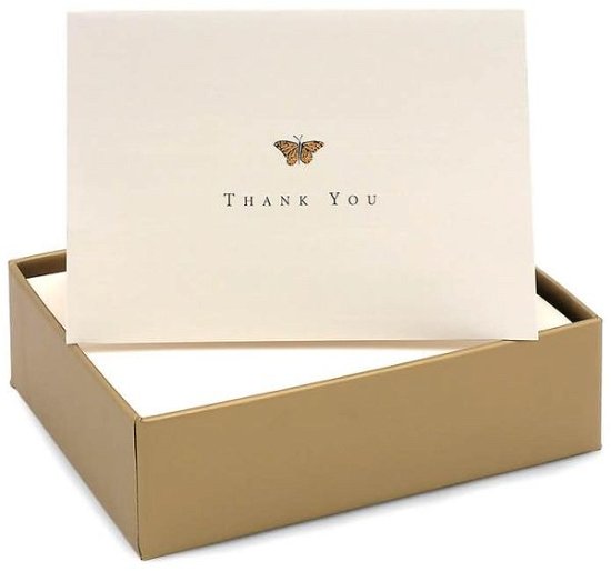 Cover for Peter Pauper Press · Thank You Notes Gold Butterfly (Flashcards) (2006)