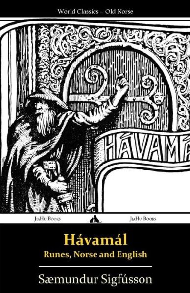 Cover for Sæmundur Sigfússon · Hávamál - Runes, Norse and English (Paperback Bog) [Icelandic edition] (2014)