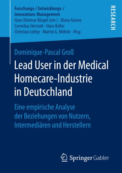 Cover for Groß · Lead User in der Medical Homecare- (Bok) (2017)