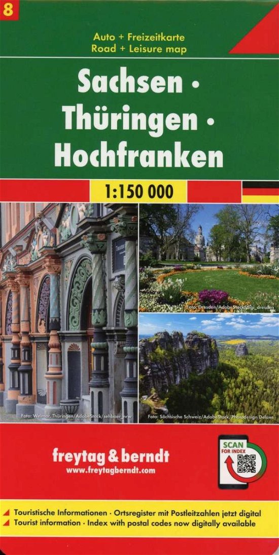 Cover for Saxony - Thuringia - High Franconia (Map) (2019)