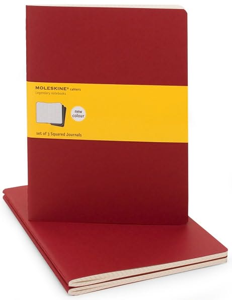 Squared Cahier (Moleskine Squared Cahier Xl - Red Cover (3 Set) Extra Large) - Moleskine Cahier - Moleskine - Książki - Moleskine srl - 9788862931083 - 29 stycznia 2009