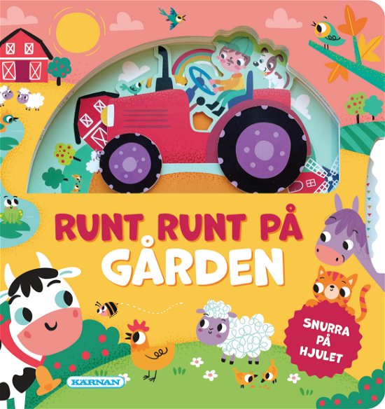 Cover for Runt, runt på gården (Board book) (2024)