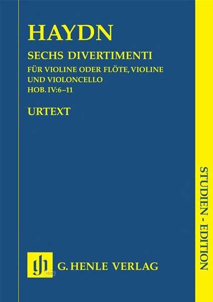 Cover for Haydn · 6 Divert.IV:6-11,2Vl+Vc,Pt.HN9608 (Buch)