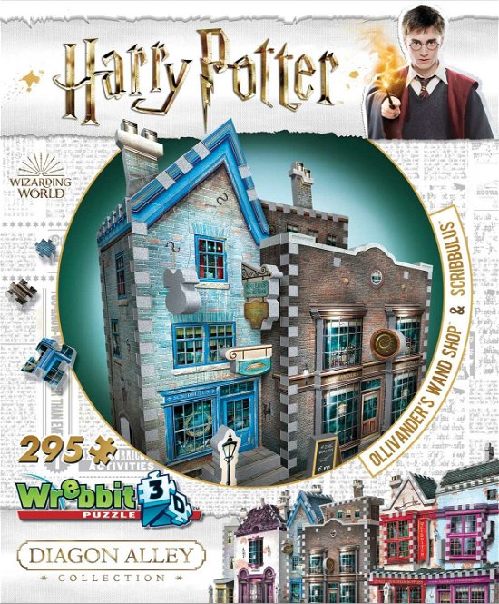 Harry Potter Diagon Alley Collection: Ollivanders & Scribbulus (295Pc) 3D Jigsaw Puzzle - Harry Potter - Lautapelit - WREBBIT 3D - 0665541005084 - tiistai 7. toukokuuta 2019