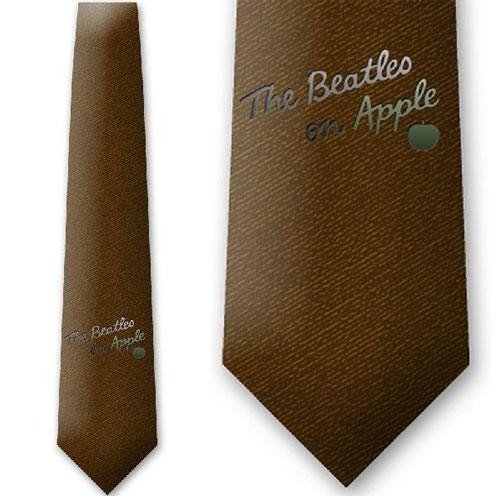 The Beatles Unisex Silk Neck Tie: On Apple Burnt - The Beatles - Koopwaar - Apple Corps - Accessories - 5055295337084 - 
