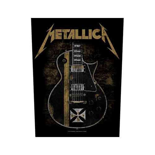 Cover for Metallica · Metallica Back Patch: Hetfield Guitar (MERCH) [Black edition] (2019)