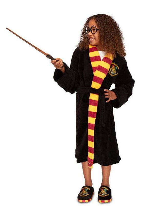 Harry Potter Hogwarts Fleece Robe - Kids Unisex Medium 7-9 Years - Groovy UK - Merchandise -  - 5055437926084 - 