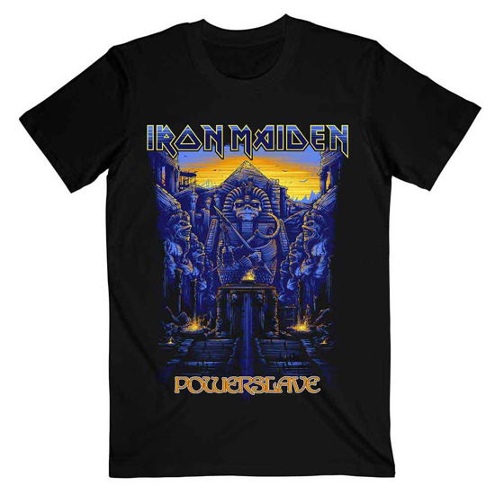 Iron Maiden Unisex T-Shirt: Dark Ink Powerslaves - Iron Maiden - Merchandise - Global - Apparel - 5055979978084 - January 14, 2020