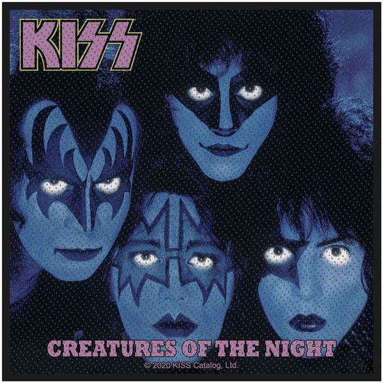 KISS Standard Woven Patch: Creatures Of The Night - Kiss - Merchandise - PHD - 5056365712084 - 13 augusti 2021