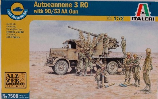 Cover for Italeri · 1:72 Autokanone Ro3 90/53 Aa Gun (Spielzeug)