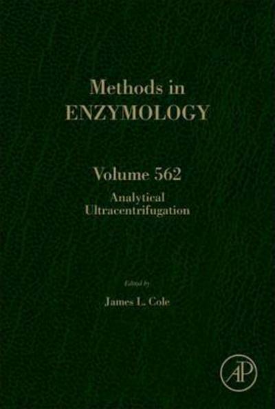 Cover for Cole · Analytical Ultracentrifugation - Methods in Enzymology (Hardcover Book) (2015)